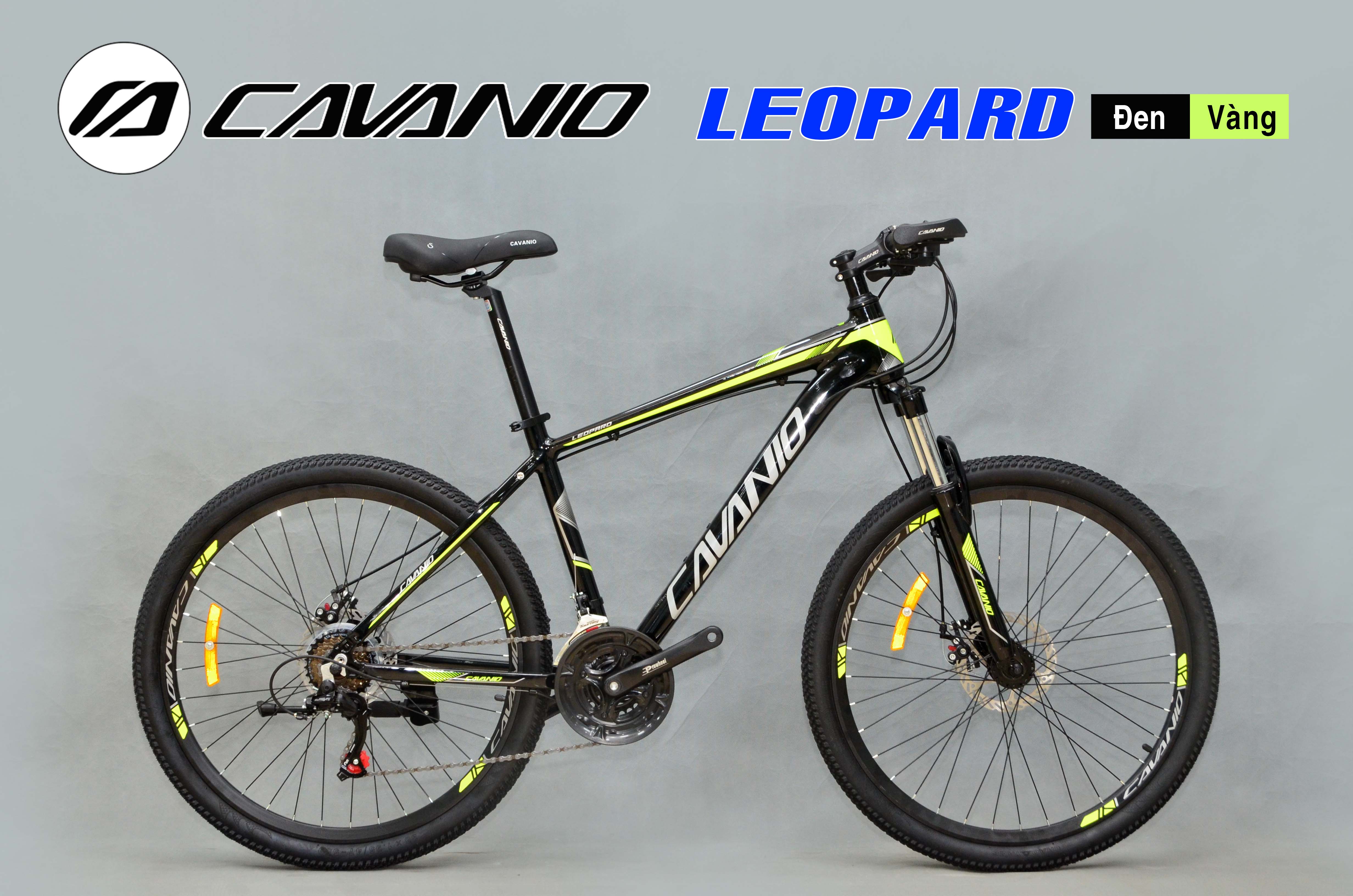 Xe đạp Địa hình CAVANIO Eco 500 (Đen,Vàng)