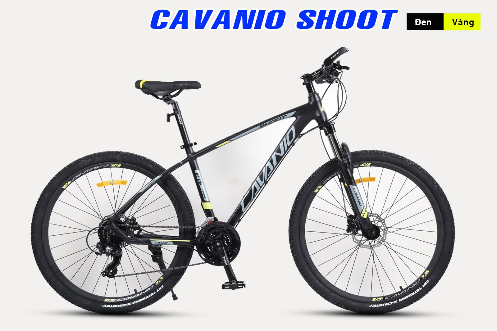 Xe đạp Địa hình CAVANIO SHOOT (Đen,Vàng)