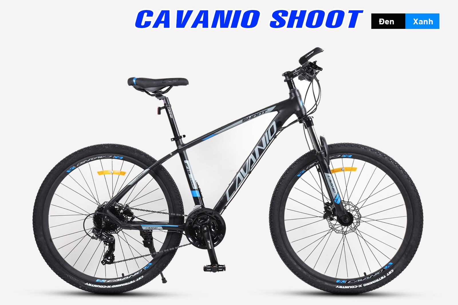Xe đạp Địa hình CAVANIO SHOOT (Đen,Xanh)