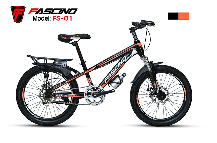 Xe đạp Địa hình FASCINO FS-01 (Đen,Cam)