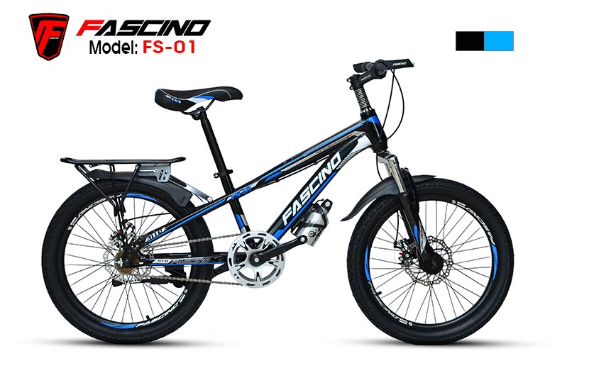 Xe đạp Địa hình FASCINO FS-01 (Đen,Xanh)