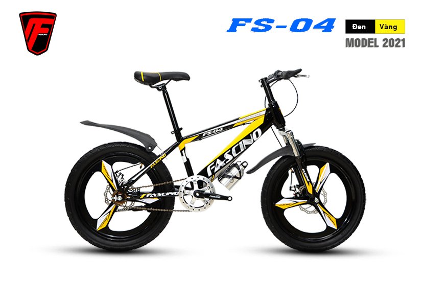 Xe đạp Địa hình FASCINO FS-04 (Đen,Vàng)