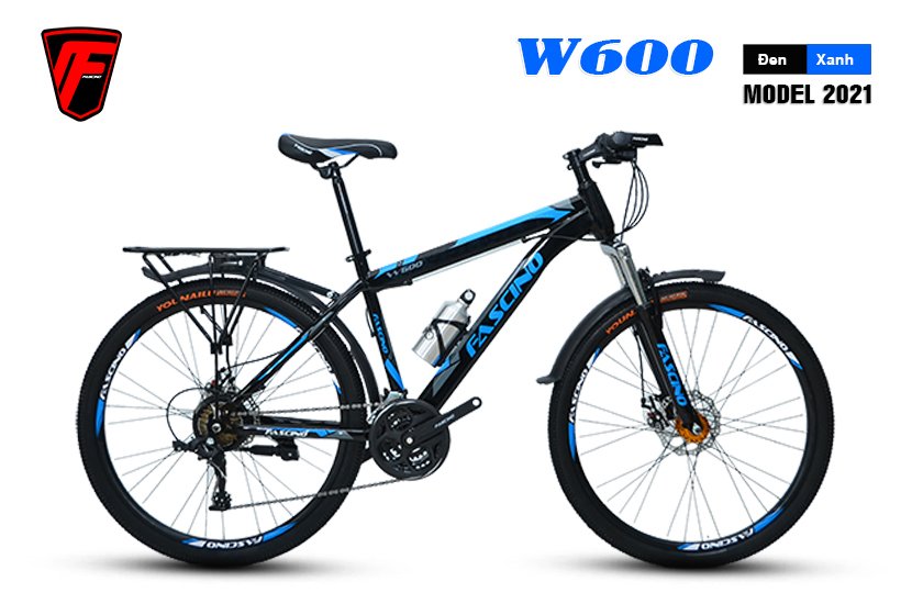 Xe đạp Địa hình FASCINO W600 (Đen,Xanh)