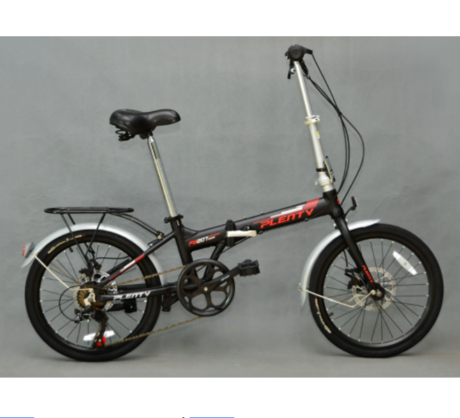 Xe đạp Gấp PLENTY FA207 (Đen,Đỏ)