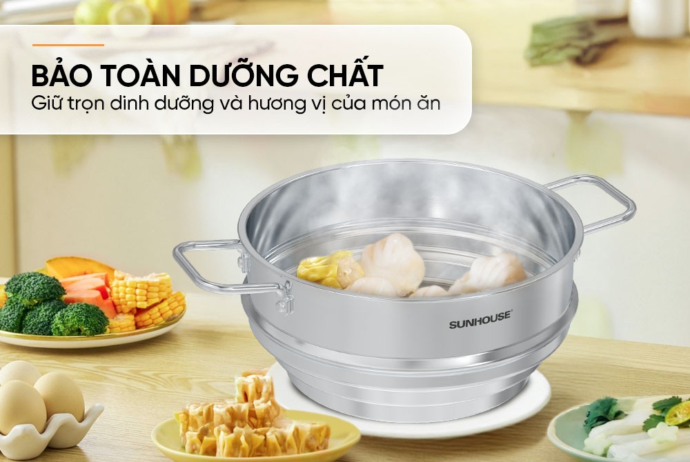 Xửng đa năng inox Sunhouse Eco SHG105-24
