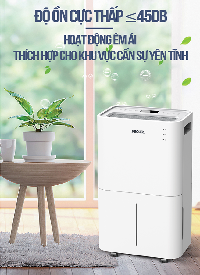 Hoạt động êm ái, độ ồn thấp