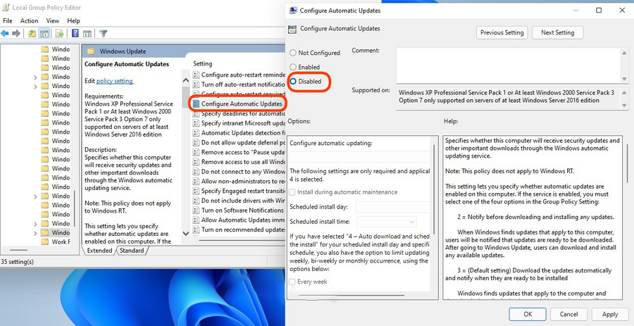 Hướng dẫn cách tắt Windows Update với Registry Editor