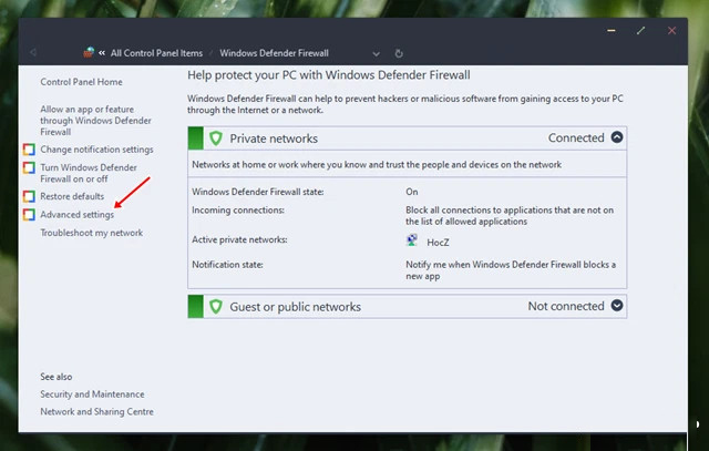 Hướng dẫn chặn kết nối Internet của các phần mềm không cần thiết Windows 11