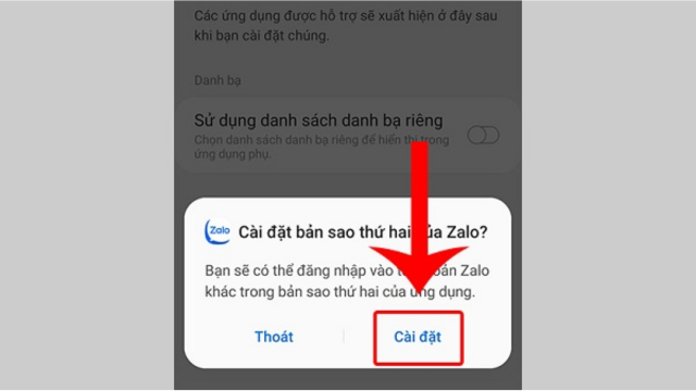 Cách đăng nhập 2 Zalo trên điện thoại Android
