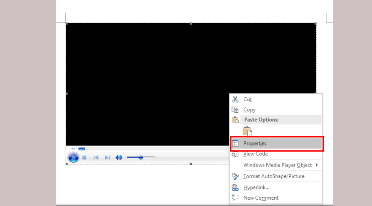 Cách chèn video vào Word với video có sẵn trên máy tính