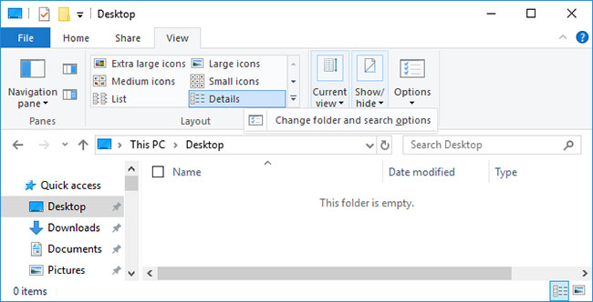 Điều chỉnh cài đặt tiến trình File Explorer