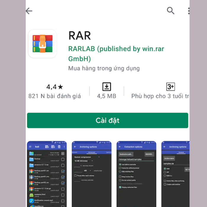 Cách mở và giải nén file RAR trên điện thoại Android