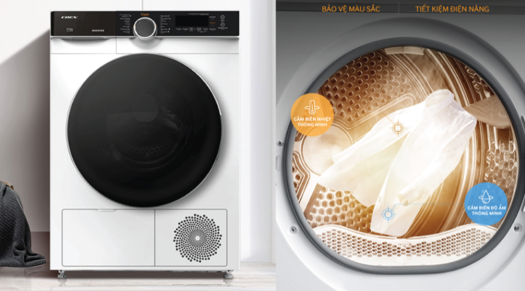 Các loại máy sấy quần áo phổ biến