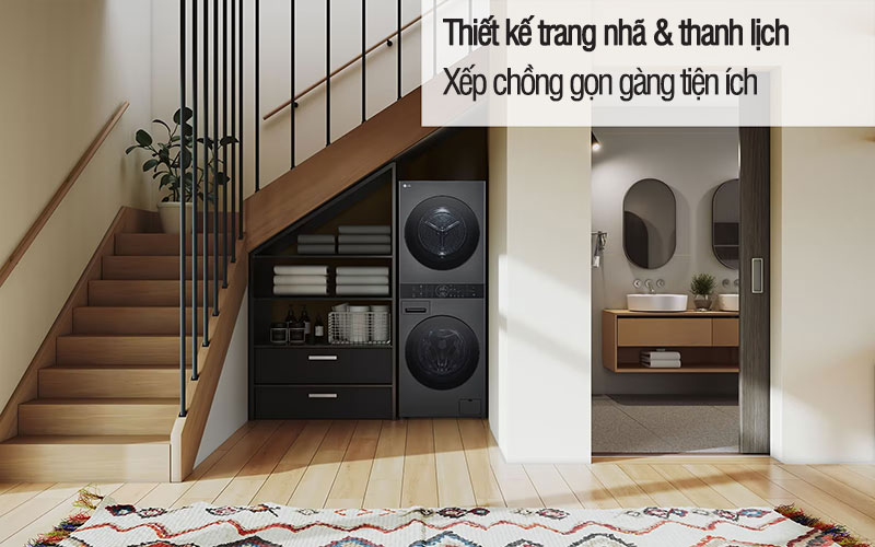 Tháp giặt sấy đẳng cấp, tiện nghi, dòng sản phẩm cao cấp của LG