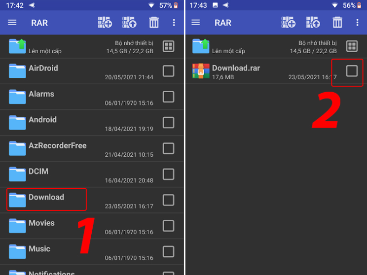 Cách mở và giải nén file RAR trên điện thoại Android