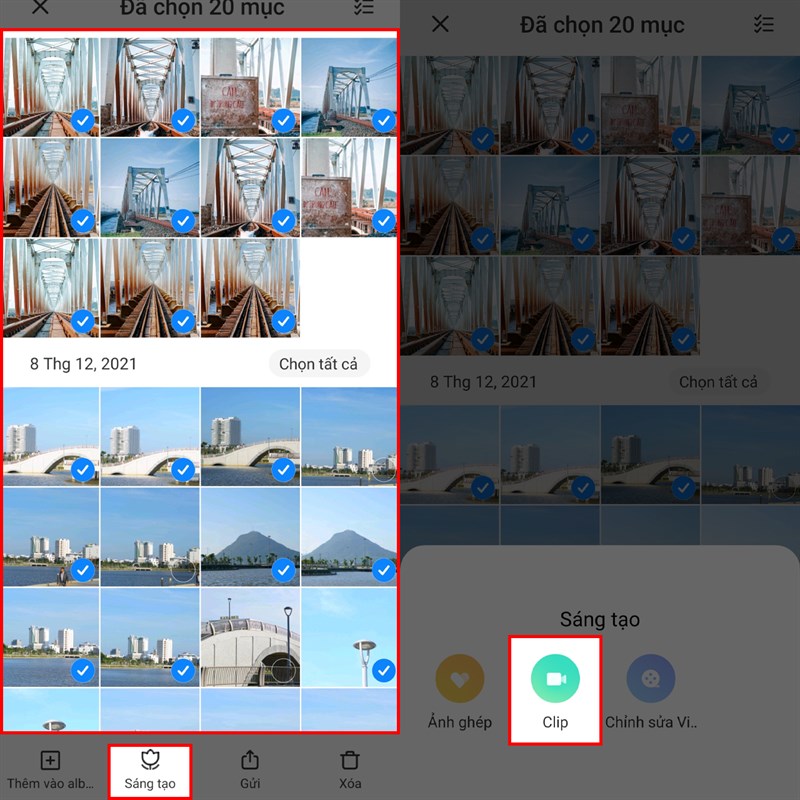 Cách tạo video từ ảnh trên điện thoại Xiaomi