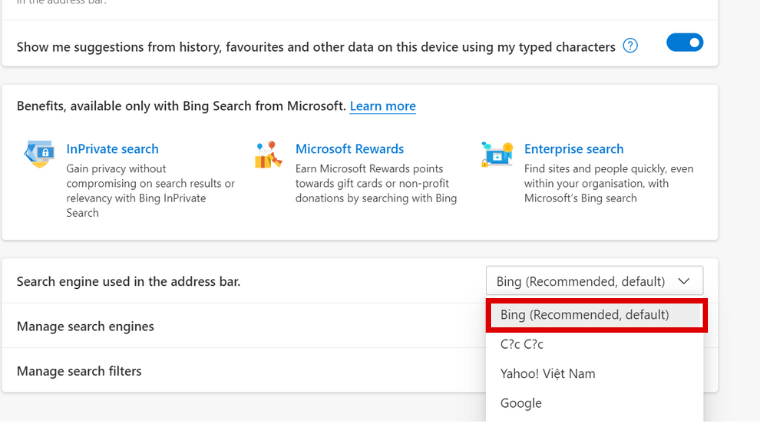 Hướng dẫn đặt Bing AI làm mặc định trên trình duyệt Microsoft Edge