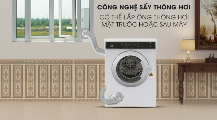 Các loại máy sấy quần áo phổ biến