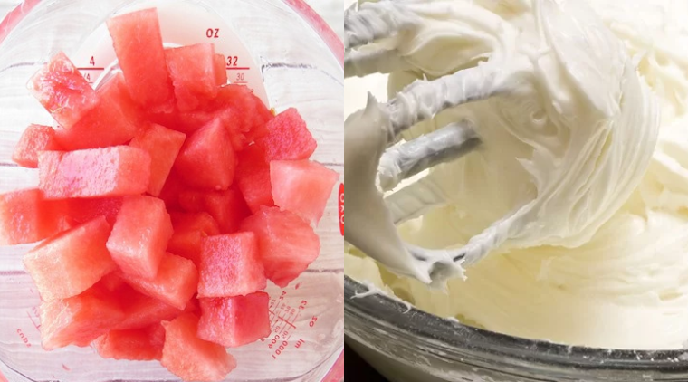 Cách làm kem dưa hấu với sữa đặc