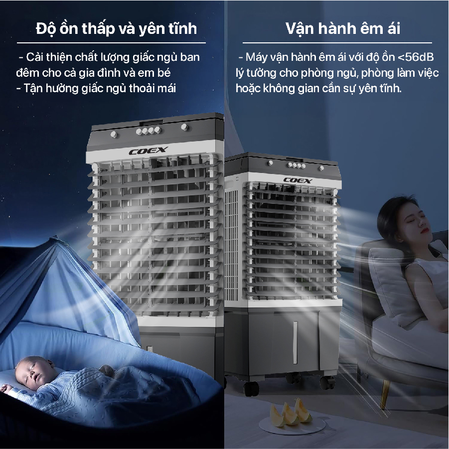 Làm mát đồng đều, lưu lượng gió lớn