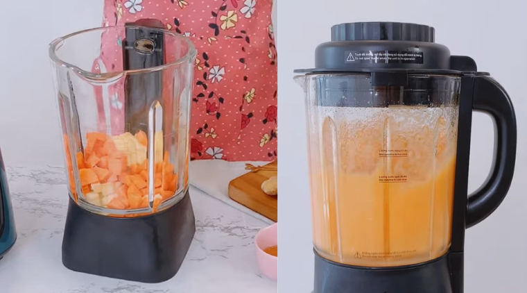 Cách làm sinh tố táo cà rốt