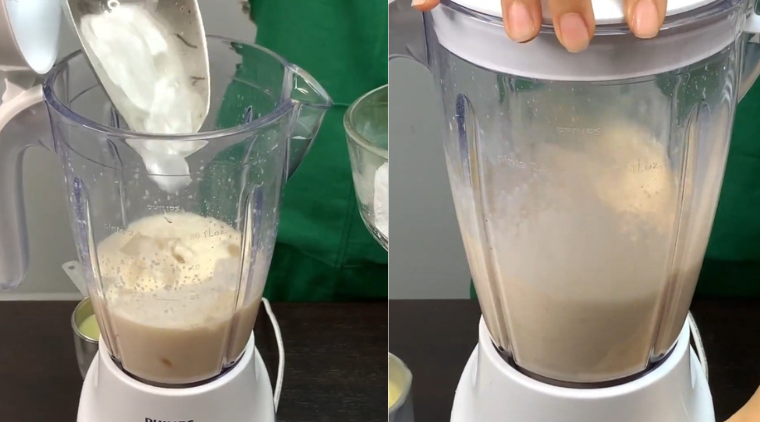 Cách thực hiện sinh tố nhãn mix sữa chua