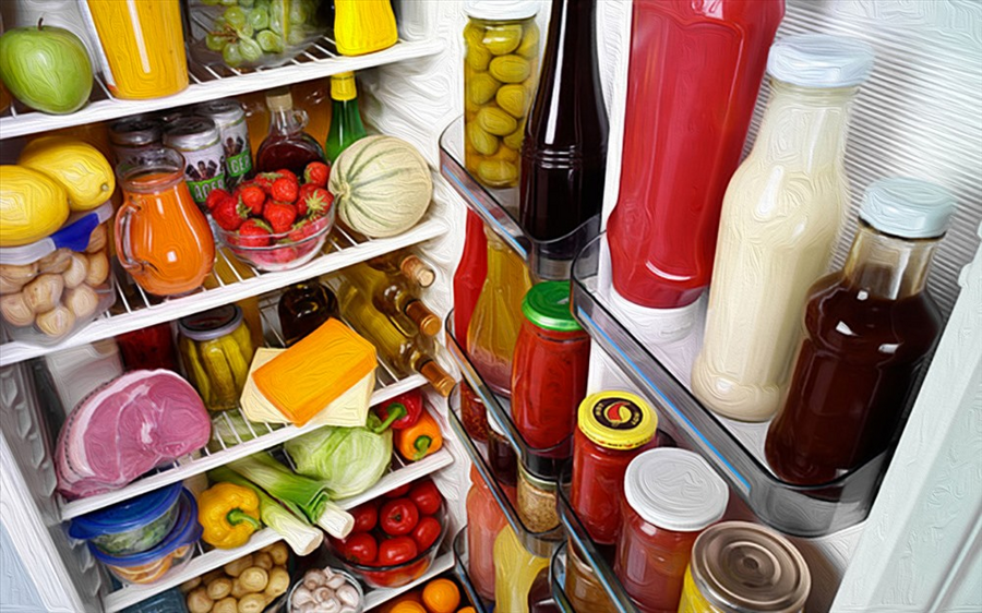 Quá tải lượng thức ăn trong tủ lạnh