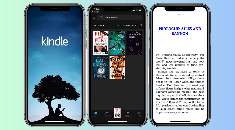 Amazon Kindle - phần mềm đọc sách hay trên iPhone