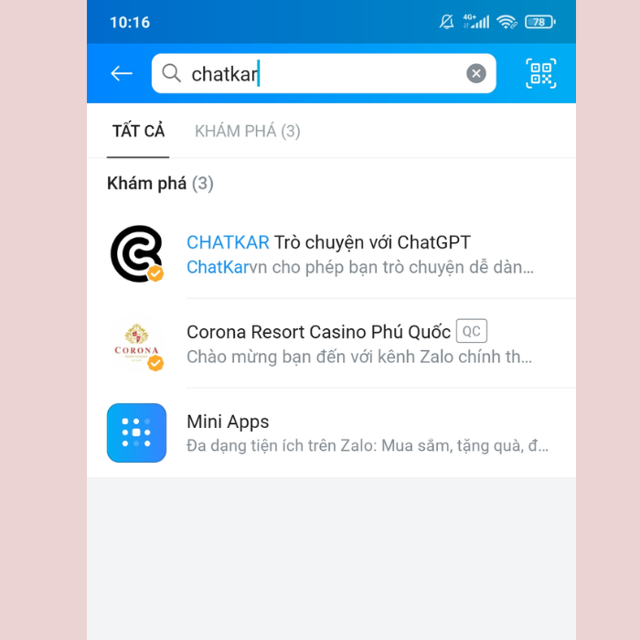Cách dùng ChatGPT trên Zalo