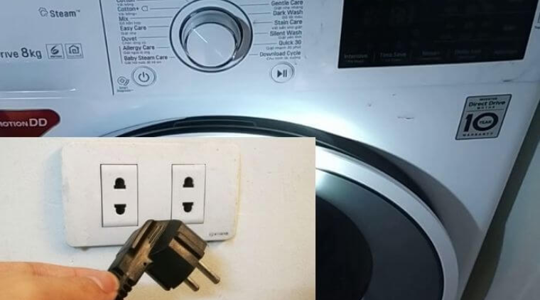 Máy giặt LG báo mã lỗi AE – Nguồn điện đang dùng không đảm bảo chất lượng
