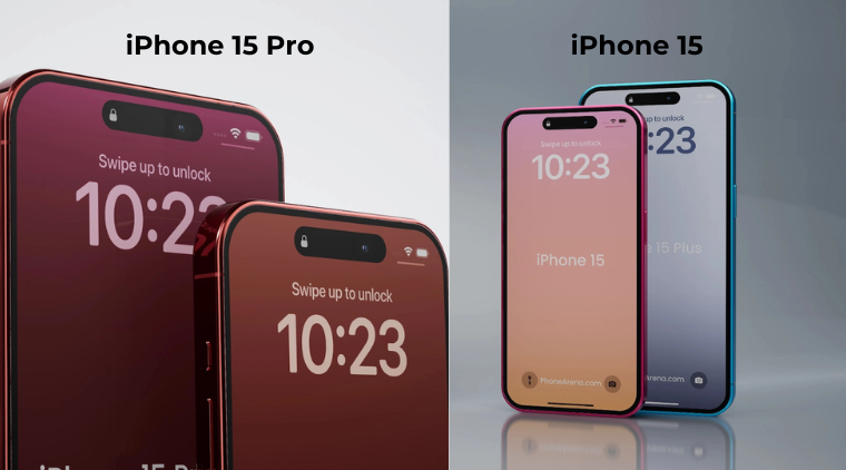 So sánh iPhone 15 và iPhone 15 Pro: Thiết kế