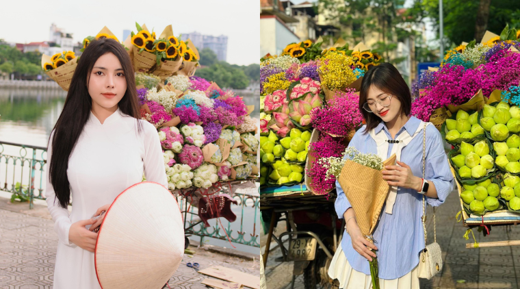 Bí kíp tạo dáng chụp ảnh đẹp với xe hoa mùa thu Hà Nội