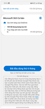 Ưu đãi gói Microsoft 365 Basic (kèm OneDrive 100GB) 6 tháng