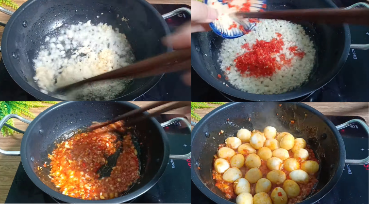 Cách làm trứng cút chiên nước mắm