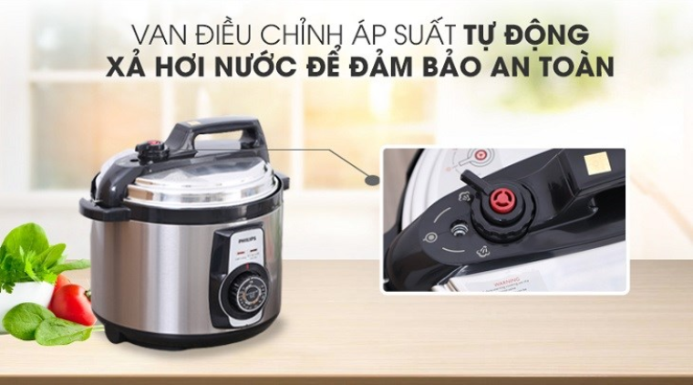 Vì sao nồi áp suất cần có van an toàn?