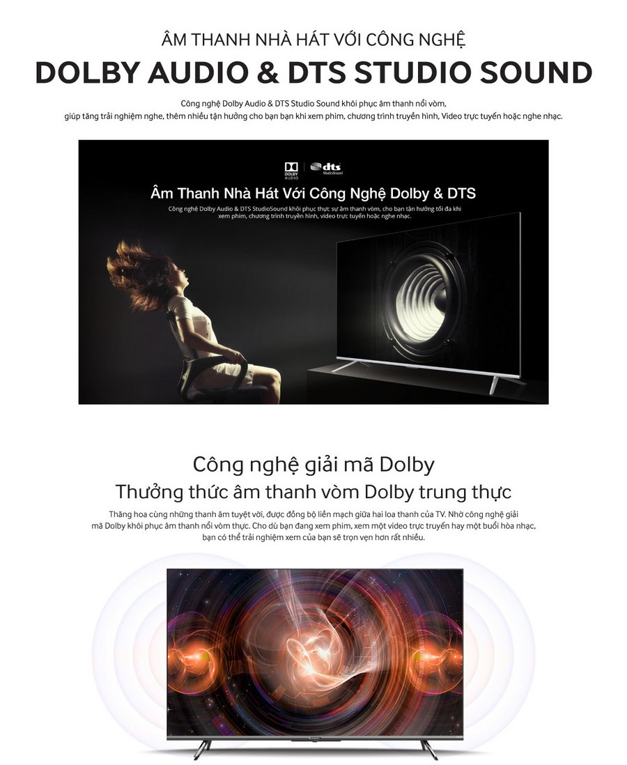 Công Nghệ Dolby Audio & DTS Studio Sound