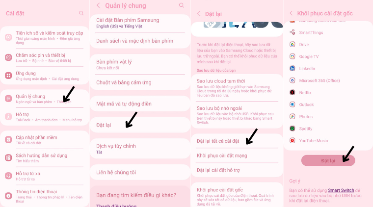 Khôi phục cài đặt gốc