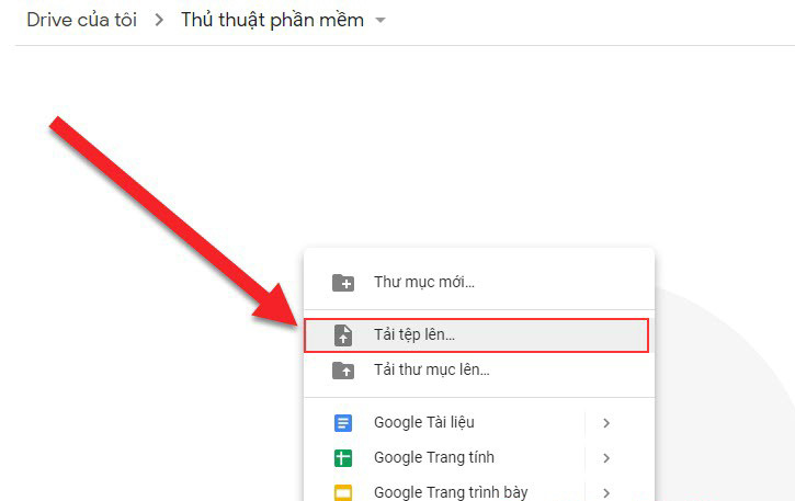 Cách chuyển ảnh sang Word bằng Google Drive