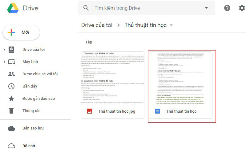 Cách chuyển ảnh sang Word bằng Google Drive