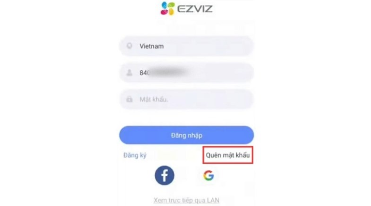 Cách lấy lại mật khẩu camera Ezviz
