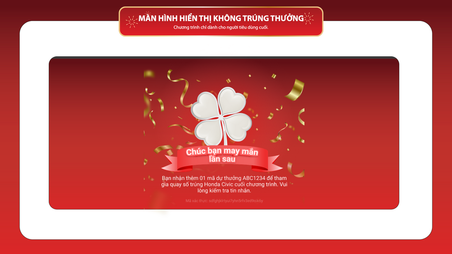 CÁCH THỨC TRÚNG THƯỞNG, ĐƠN GIẢN KHÔNG TƯỞNG