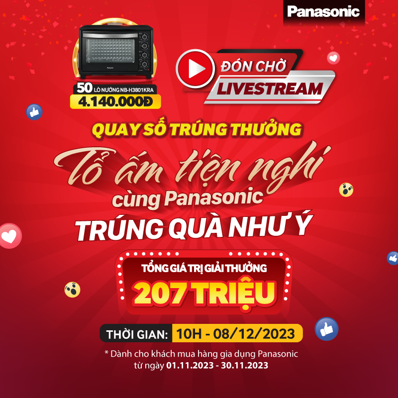Chương trình Livestream quay số trúng thưởng ngày 08/12/2023