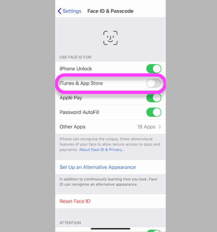 Cách tắt nhập mật khẩu khi tải ứng dụng trên App Store sử dụng Touch ID, Face ID