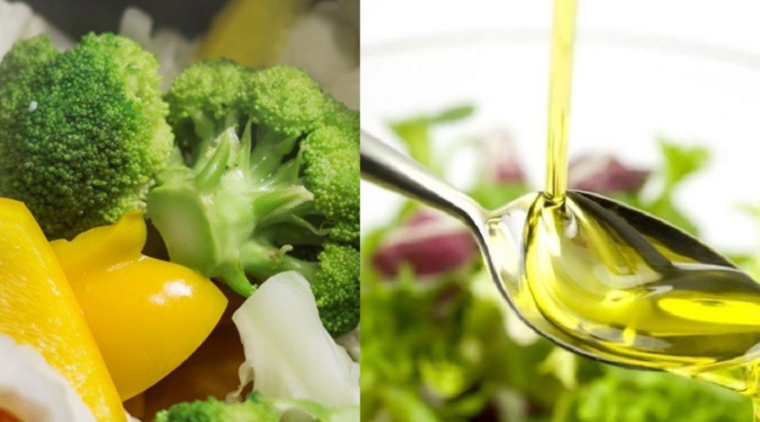 Cách luộc rau xanh: Cho thêm dầu ăn vào nước luộc rau