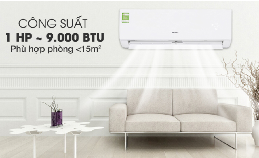 Điều hòa 9000 BTU dùng cho phòng bao nhiêu m2?