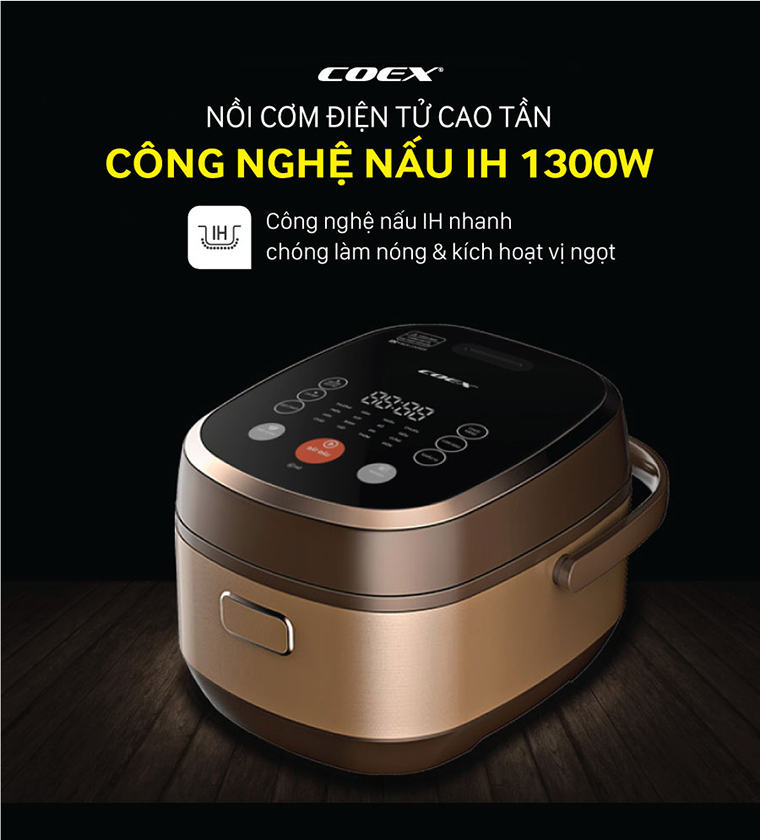 Nồi cơm điện tử cao tần 1.8 lít Coex CR-3460BG