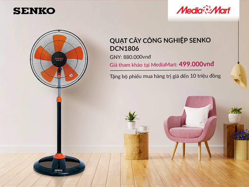 Quạt cây công nghiệp Senko DCN1806