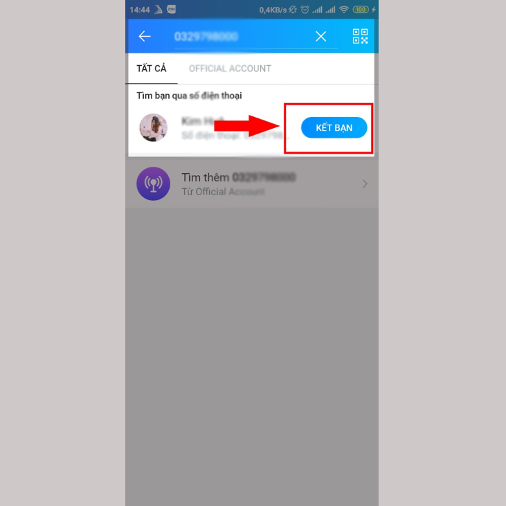 Cách kết bạn Zalo bằng cách nhập số điện thoại