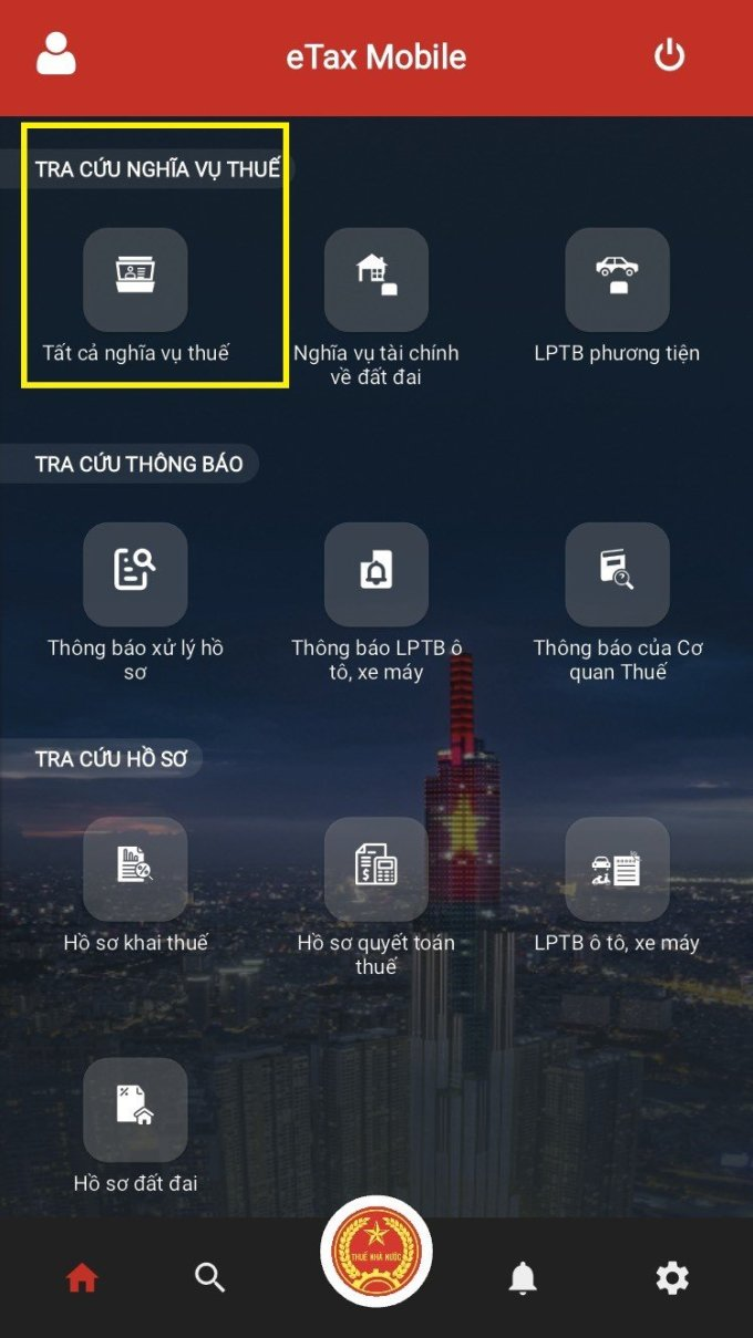 Cách tra cứu nợ thuế thu nhập cá nhân trên ứng dụng eTax Mobile