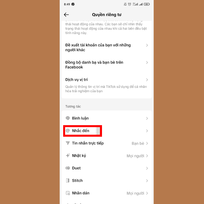 Hướng dẫn chặn tag mình trên TikTok